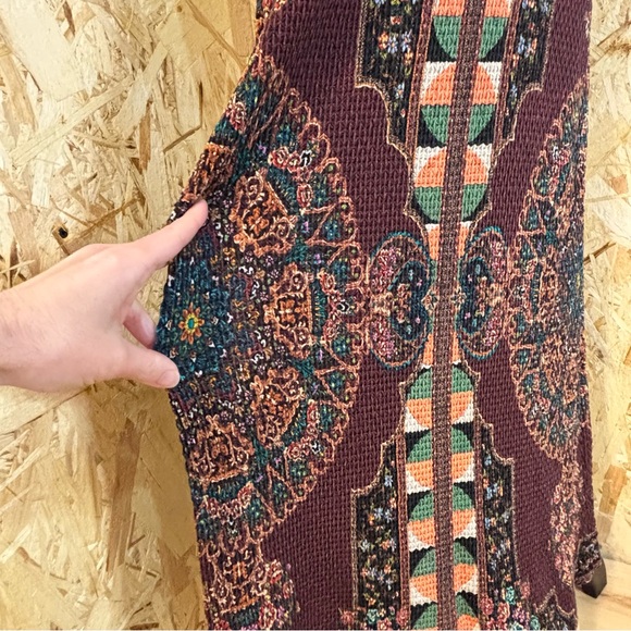Farm Rio for Anthropologie Maxi Skirt XS S Boho Geometric Tribal Print - Picture 11 of 13